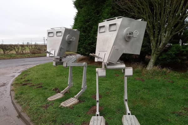 The AT-ST Walkers made by Michael Fairnington.