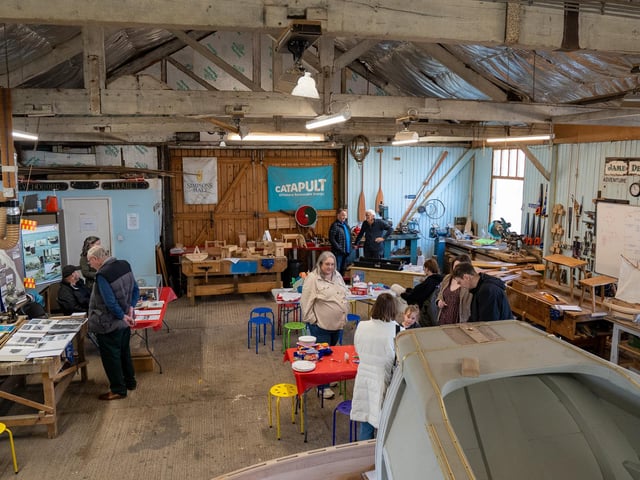 The day included tall ship and heritage workshop tours.