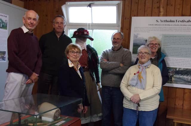 The trustees in the newly opened Yetholm Heritage Centre.