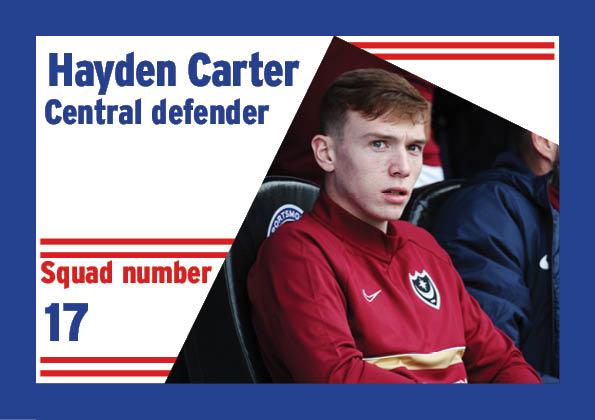 Carter has taken to this Pompey side like a duck to water and has already shown his quality. Was unfortunate to be on the losing side on Monday.