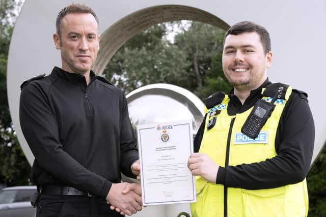 Inspector Joe Rutherford and PC Martyn Burnikell.