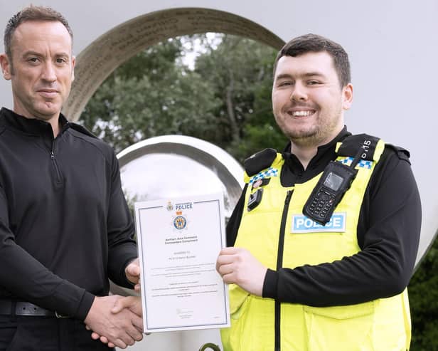 Inspector Joe Rutherford and PC Martyn Burnikell.
