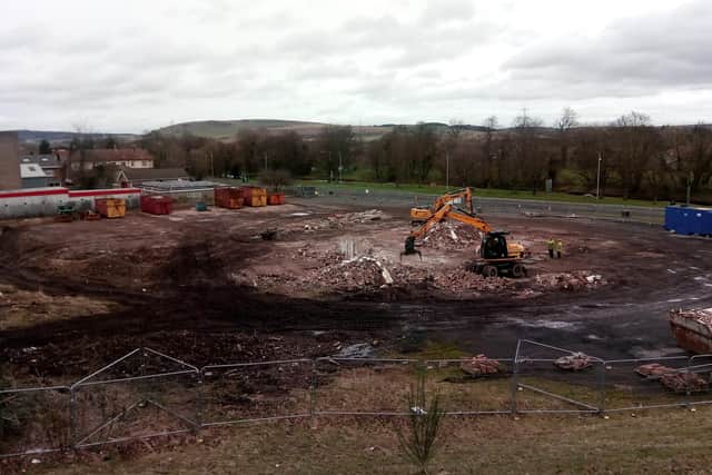 Demolition work at the site of the proposed Ad Gefrin Distillery in Wooler.