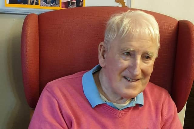 William Macdonald, a resident at Grovewood House Care Home.