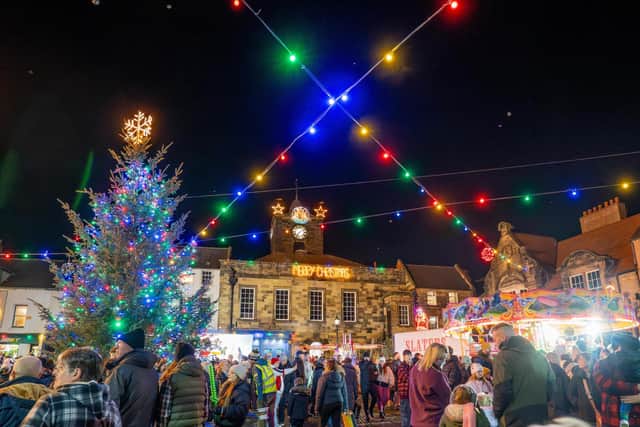 Alnwick's Christmas lights switch-on. Picture: Jane Coltman