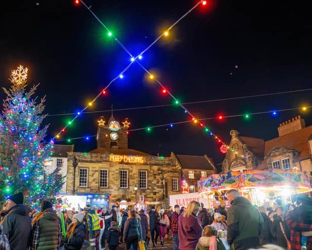 Alnwick's Christmas lights switch-on. Picture: Jane Coltman