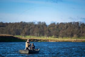 An angler pictured by Phil Wilkinson casting the first line at the official opening of this year’s River Tweed salmon season.