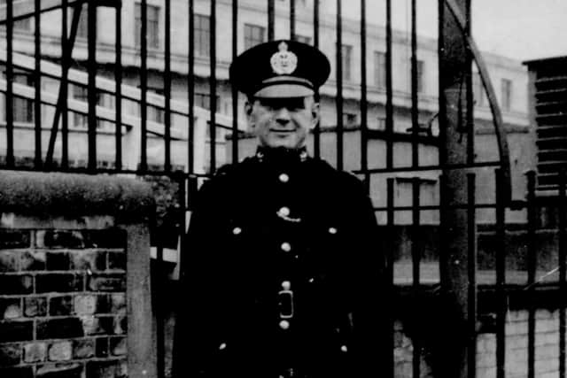 Joe Dixon during his time as a firefighter in Newcastle.