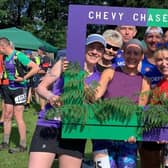 Members of Morpeth Harriers and the Northumberland Fell Runners at the Chevy Chase. Picture: Peter Scaife