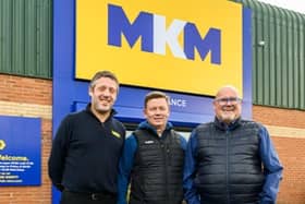 Paul Brennan, Ian Carr and Gordon Webster at MKM Alnwick.