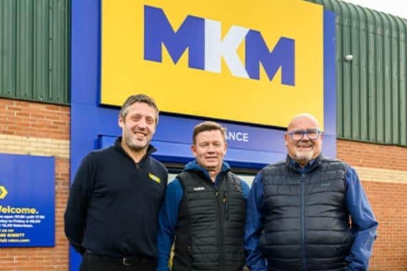 Paul Brennan, Ian Carr and Gordon Webster at MKM Alnwick.