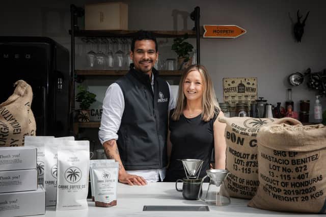 Wilmer and Elle Carcamo of Caribe Coffee Co.