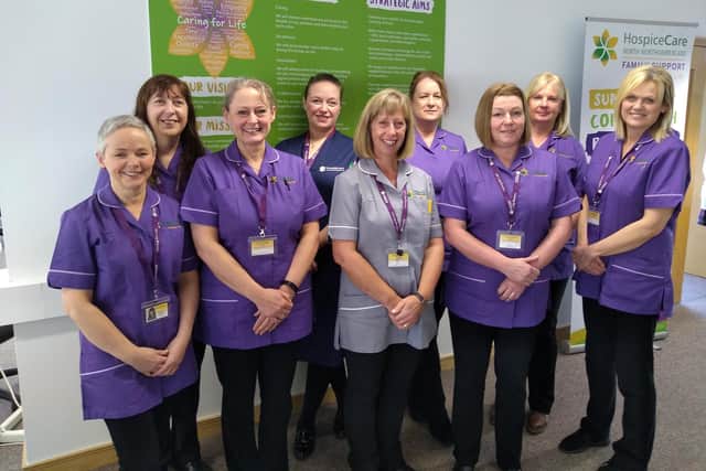 HospicCare North Northumberland's nursing team, pictured in February 2020.