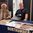 Coun Jeff Watson, cabinet member for culture, heritage and libraries, finds out more about the archives from Stuart Bruce, archive assistant.