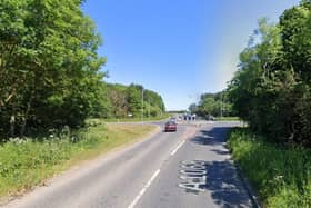 The crash occurred near the junction of the A1068 and the A189. (Photo by Google)