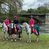 Northern England team (from left to right) Annabel Lupton (Bedale pc), Charlie Hall (Cumberland farmers hunt South pc), Katie Cessford (North Northumberland pc).