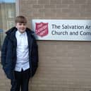 Alfie at Bedlington Salvation Army