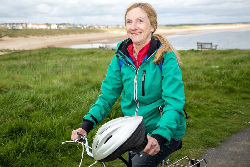 Helen Beeby likes to cycle up the coast.
