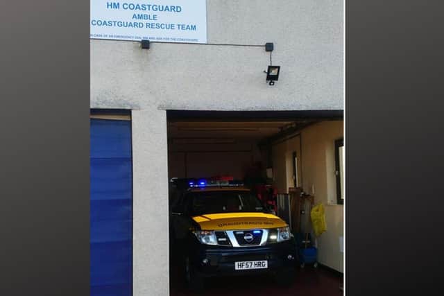 The Amble Coastguard and RNLI lifeboat were called