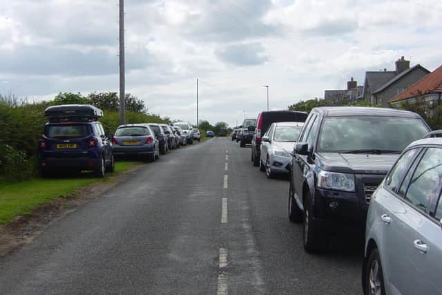 Parking congestion in Boulmer.