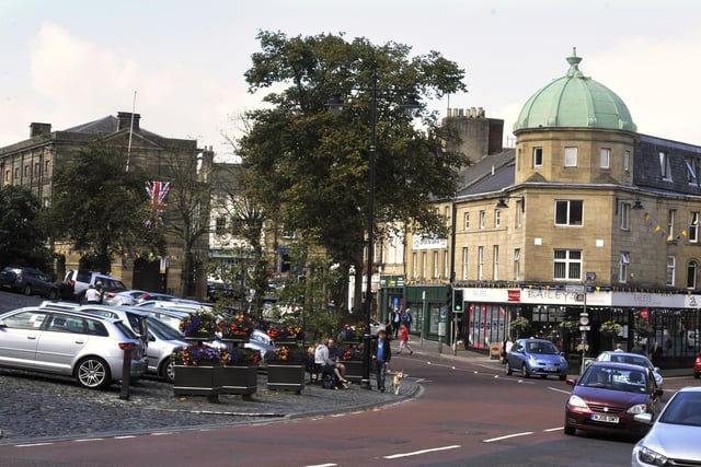 Alnwick moves up a place to 10th with a population of 8,430, up from 8,036.