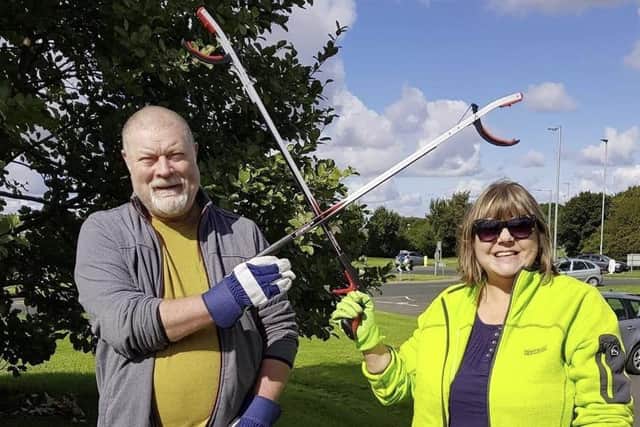 Conservative county councillor Christine Dunbar and her husband, town councillor Norman, who have both stepped down from their positions. Photo: Christine Dunbar.
