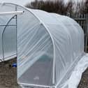 A Berwick-upon-Tweed Town Council polytunnel in situ.