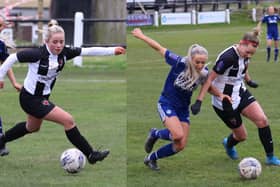 Action from Alnwick Ladies’ 2-0 home win over Leeds United at St James’ Park in the FA Plate on Sunday.
