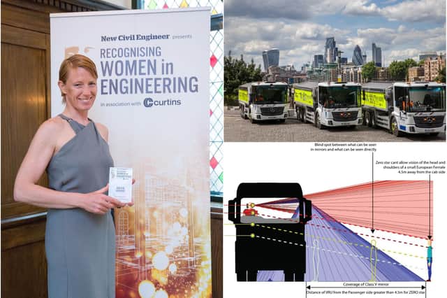 Kate Cairns campaigns for HGV safety improvements.