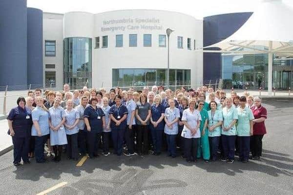 Staff at the Northumbria Specialist Care Emergency Hospital.