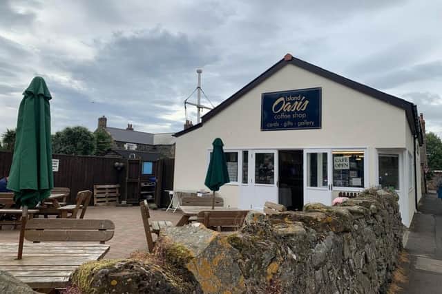 The Oasis cafe and gift shop on Holy Island.
