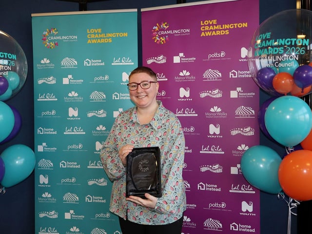 Sponsored by Potts Print, the Green Cramlington Award went to local business Pocket Wilds that grows UK native plants to support wildlife, donates plants to community gardens and gives free gardening advice.
