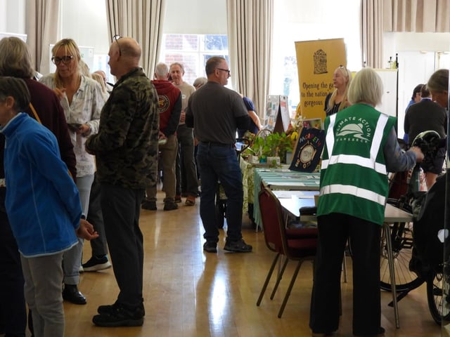 The Community Fair took place in Morpeth Town Hall.