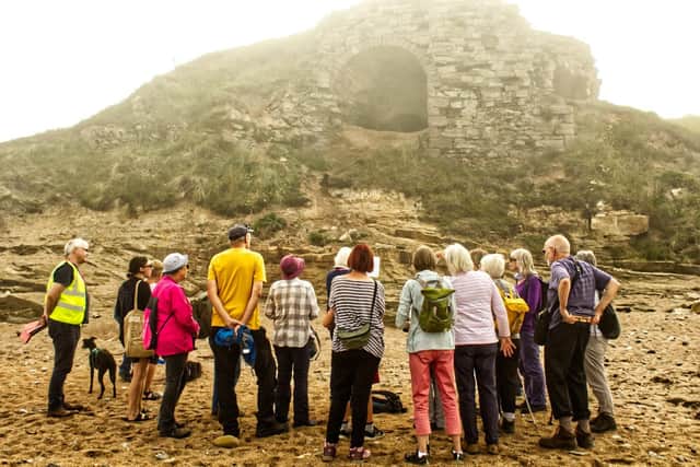 'The Geology, Industrial Archaeology and Flora and Fauna of Cocklawburn Beach' walk took place on Friday (September 8). Picture by Julie Riley.