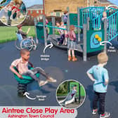 A CGI of the Aintree Close play area.