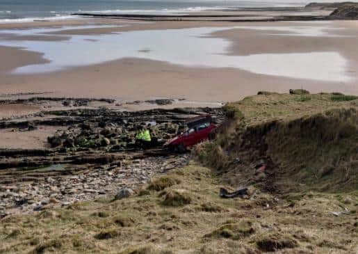 Berwick Coastguard Rescue Team posted this photo following the callout.