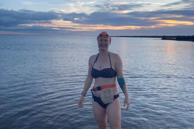 Gill Castle will be doing much of her open water swimming at Boulmer.