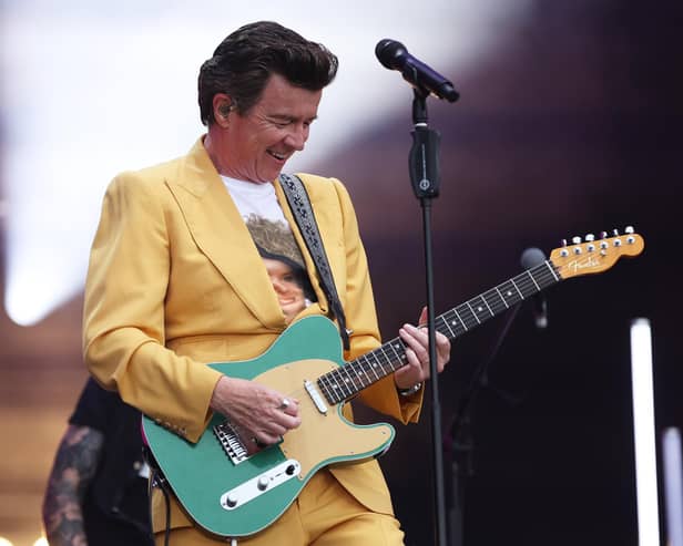 Rick Astley performed at BBC Radio 2 In The Park (pictured) and Glastonbury in 2023. (Photo by Cameron Smith/Getty Images)