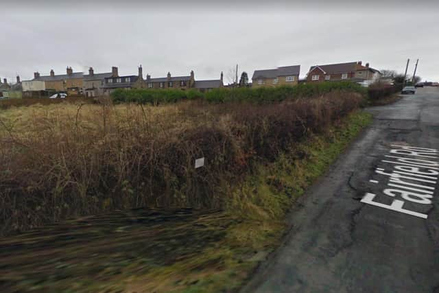 Plans have been lodged for three homes on a site off Fairfield Road in Shilbottle. Picture: Google