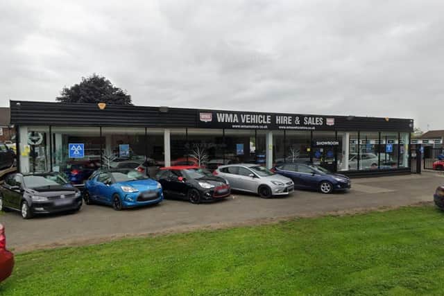 WMA Vehicle Hire and Sales in Bedlington. Picture: Google