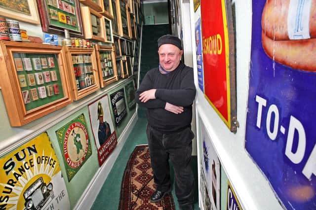 Former Blyth art teacher Andrew Morley, who became well-known as a collector.