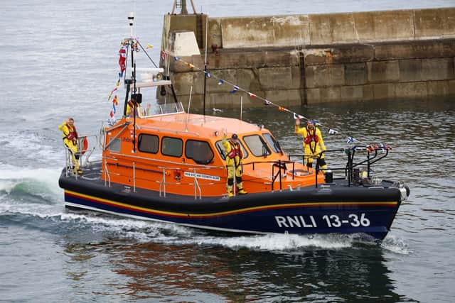 The new Shannon class lifeboat at Seahouses. Picture: Seahouses RNLI