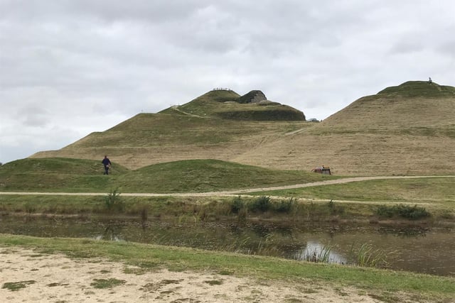 Explore Northumberlandia, The Lady of the North, a huge land sculpture in the shape of a reclining female figure near Cramlington.