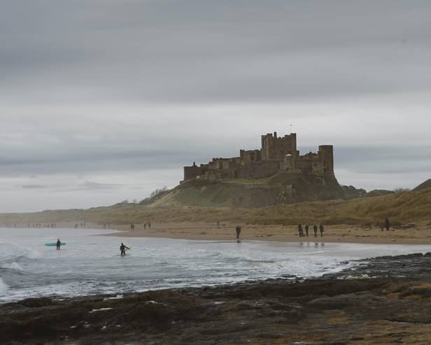 Bamburgh Castle takes the top spot for best royal residence in the north of England.