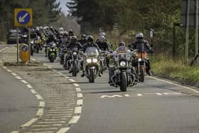 The Northumbria Easter Egg Run featured more bikes than ever this year. (Photo by Deka Davison)