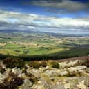 A view towards the Cheviots from Simonside.