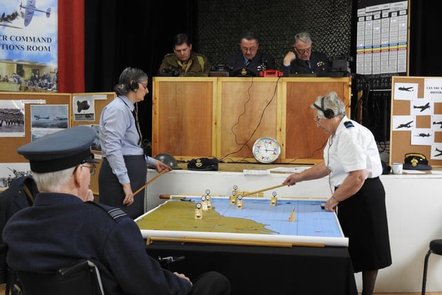 A strategy set-up in Stannington Village Hall.