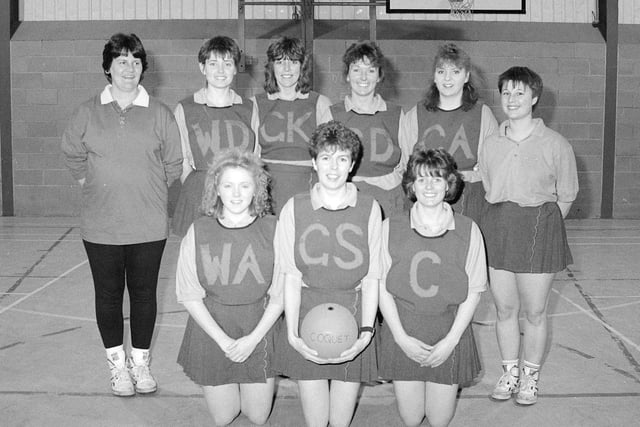 Coquet High School netball team in 1992.