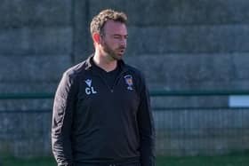 The Highwaymen manager Craig Lynch praised his defence in the 0-0 draw against Stafford Rangers. Picture: George Davidson