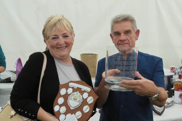 The Doreen Thompson Memorial Shield for Best in Watercolours was won by M Wilson and The Joan Hutchinson Memorial Trophy for best in any other medium was won by A Wilson. Picture: Dave Dyer.